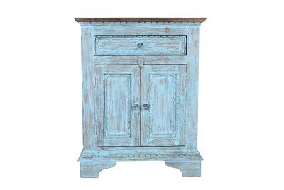 Pine Piecrust Nightstand-0